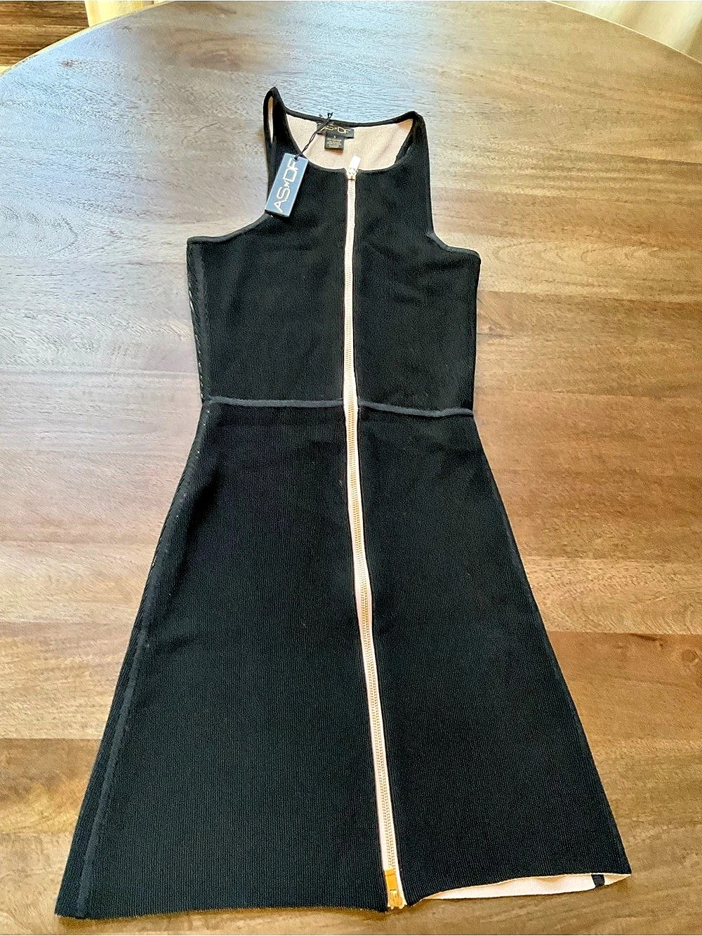 AS by DF DESIGN Women’s Ribbed Bound Black Dress Size Small NWT